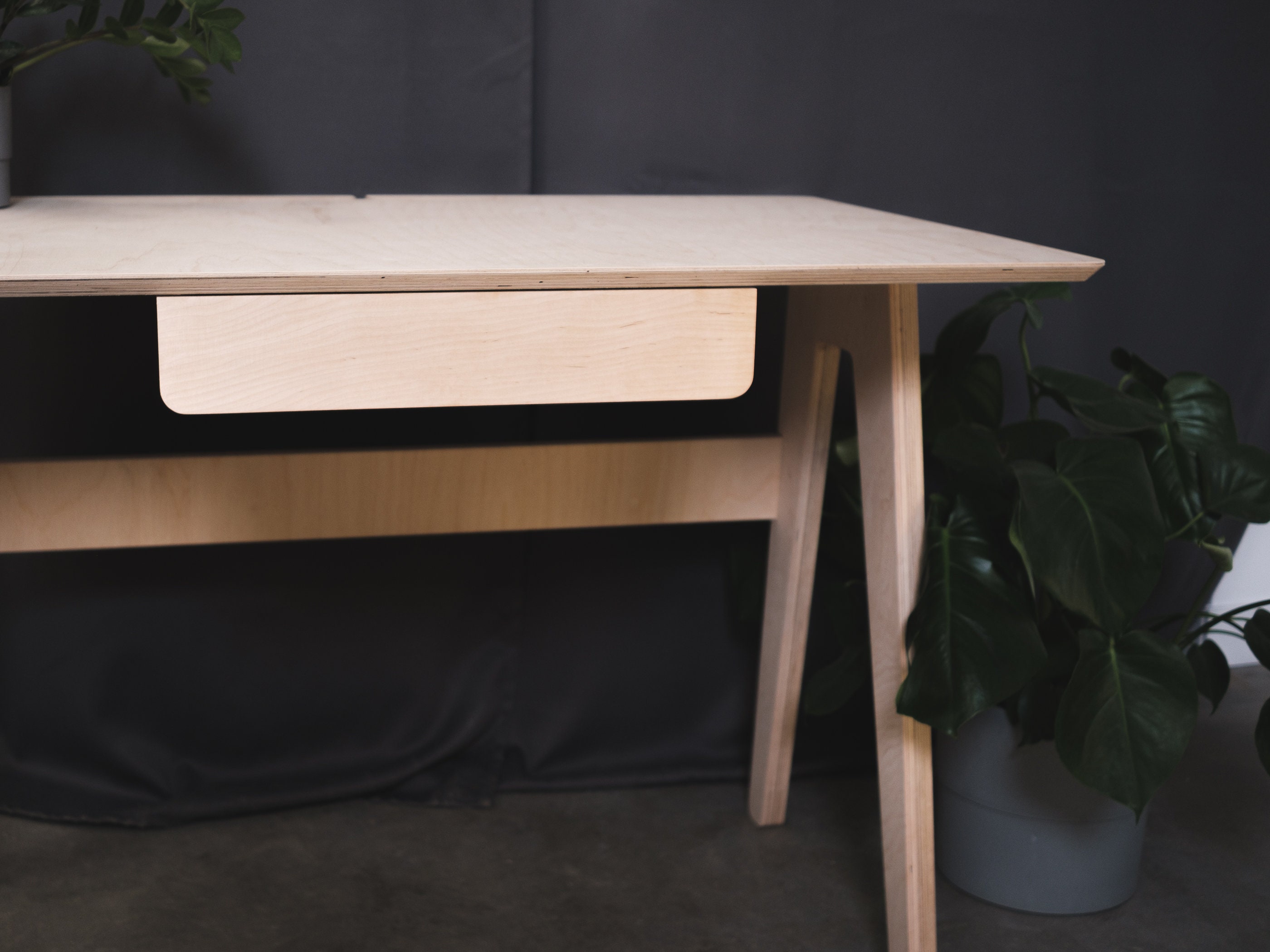 Boho Vanity Table Wood Desk and Makeup Organizer Perfect Etsy Canada