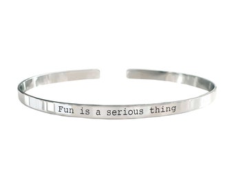 Bracelet LONDON "fun is a serious think"