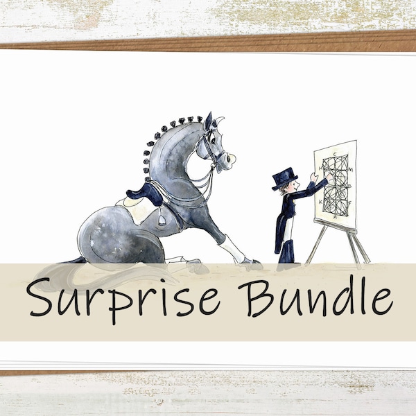 10 Horse and Pony Greeting cards - surprise mystery selection, perfect for horse riders and pony lovers of all ages!