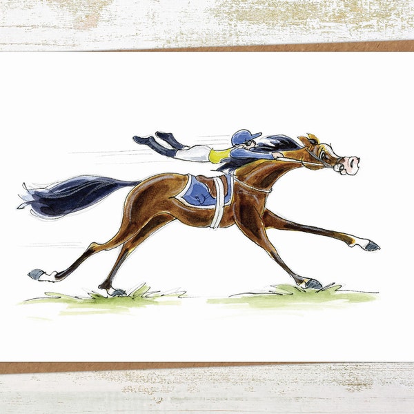 The Apprentice - Horse Greeting / Birthday Card- Racing