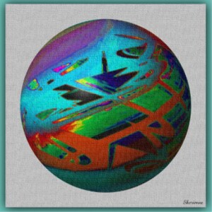 AFRICA - Original abstract art mounted on canvas