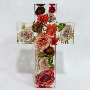 Resin Flower Preservation Cross