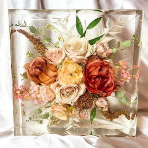 10x10” Resin Flower Preservation Block