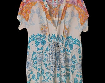 Túnica Johnny Was 100% Rayón Cupra