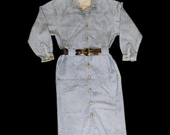 Robe en jean Vivaldi années 80
