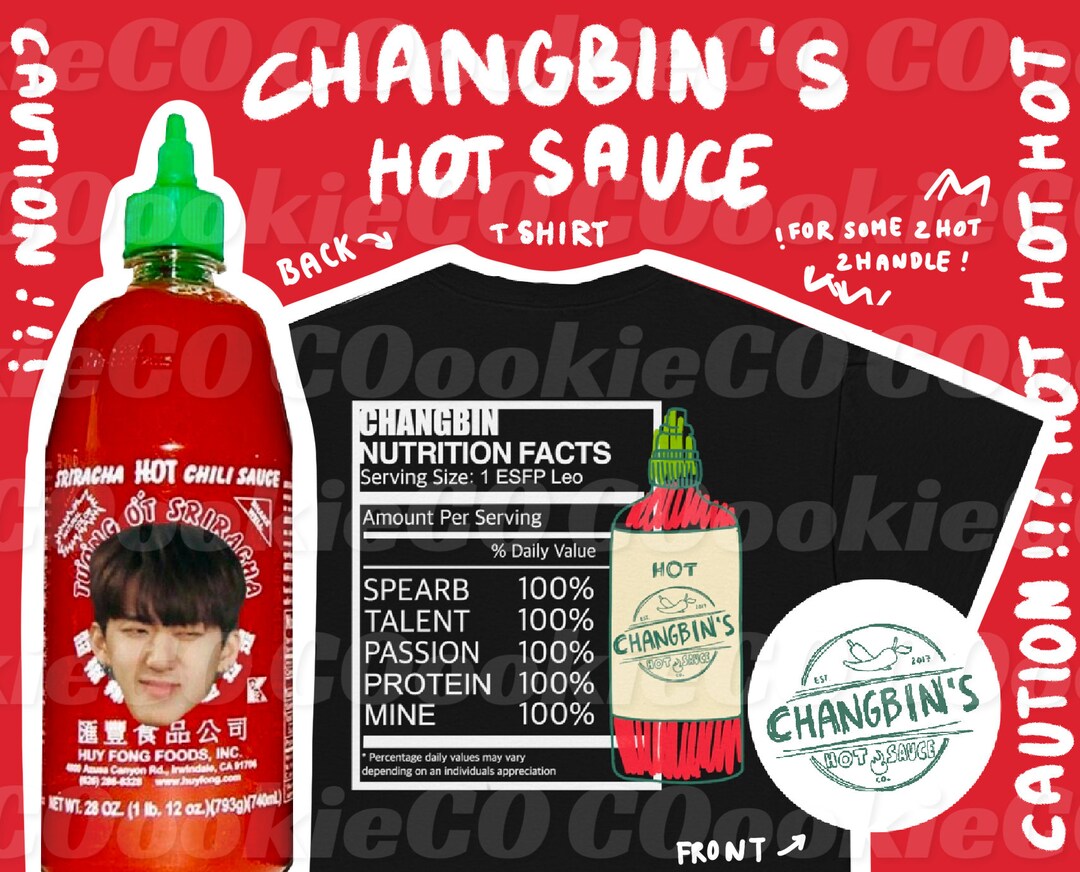 STRAY KIDS Changbin Hot Sauce Kpop Tshirt Etsy