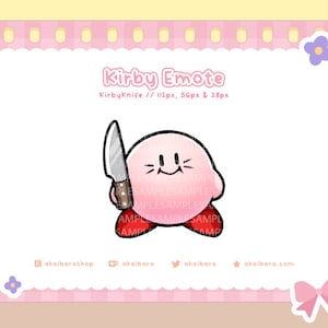 Kirby Knife Emote | Twitch/Discord