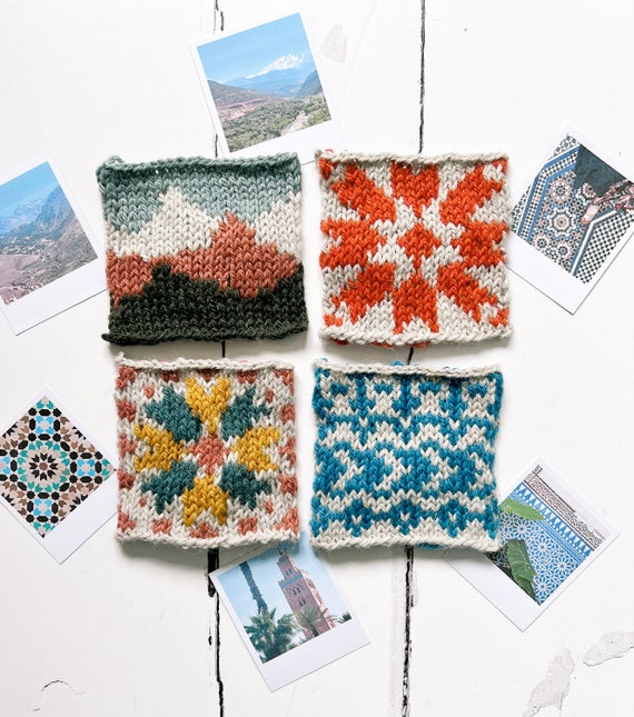 May Colourwork Knitting Patterns - Geometric Knitting, Tile
