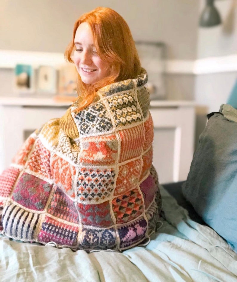 Pattern Knits Colorwork Knitted Blanket Pattern KAL 25 - Etsy