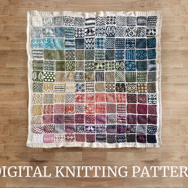 Knit Blanket Pattern Etsy