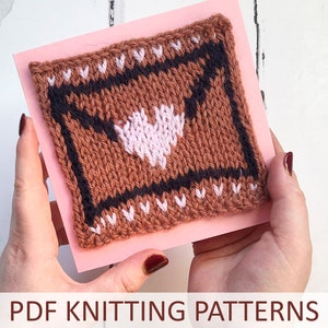 Februar Colorwork Strickanleitungen - lovehearts love letter heart eyes - PDF Anleitung