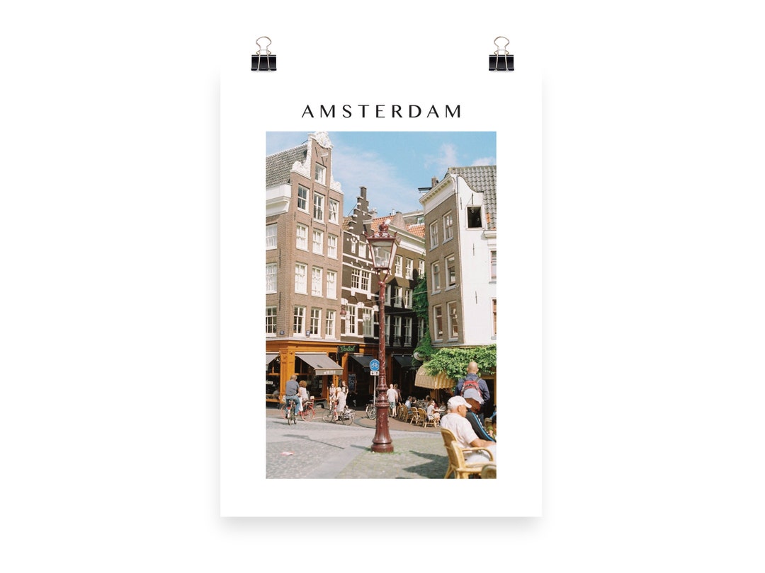 Amsterdam Travel Poster Amsterdam Photo Print Wall Art Amsterdam Decor ...