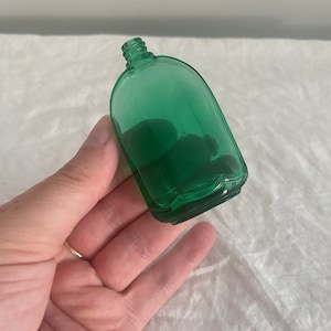 Small Green Screw Neck Apothecary Bottle
