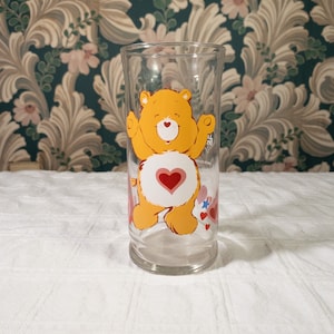Limited Edition 1983 Pizza Hut Care Bear Tenderheart Bear Glass