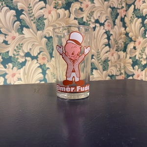 Vintage Warner Brothers 1976 Elmer Fudd Drinking Glass 8oz