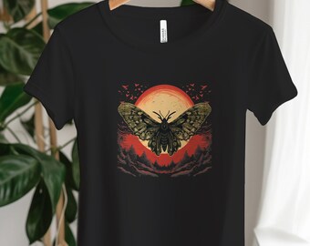 Gothic Moth T-Shirt | Mystical Mothman Shirt | Made to Order