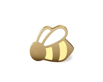 Gold Bumblebee Hard Enamel Pin