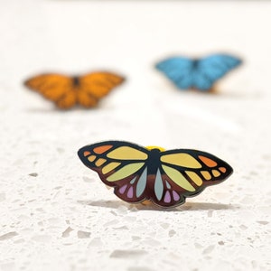 Rainbow Butterfly Hard Enamel Pin