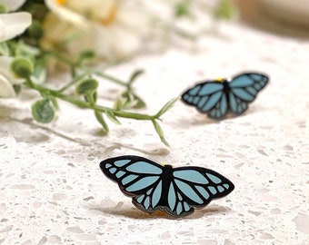 Blue Morpho Butterfly Hard Enamel Pin