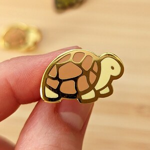 Tortoise Hard Enamel Pin