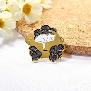 Celestial Teapot Kitty Hard Enamel Pin