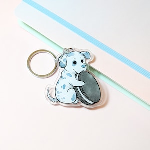 Dalmatian Cookies and Cream Keychain Charm