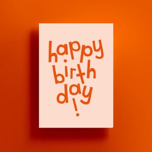 Klappkarte, Happy Birthday, Grußkarte, Glückwunschkarte, Geburtstag