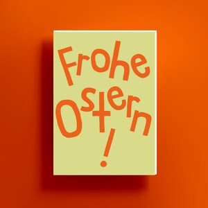 Klappkarte, Frohe Ostern, Grußkarte, Karte, Ostern, Ostergrüße,  Osterkarte