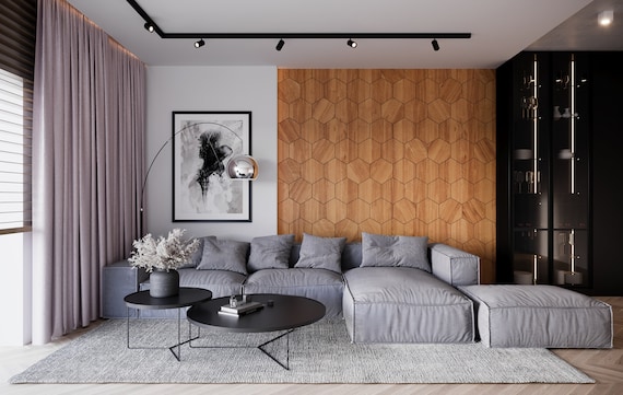 3D Wooden Panels -wooden Interior Decorative Slats Wall Panels