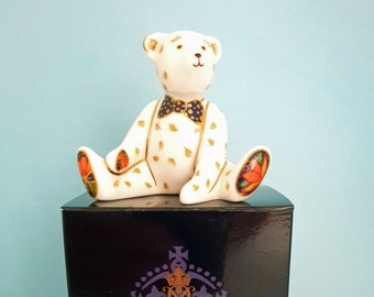 Royal Crown Derby - EDWARD TEDDY BEAR - Miniature, Boxed