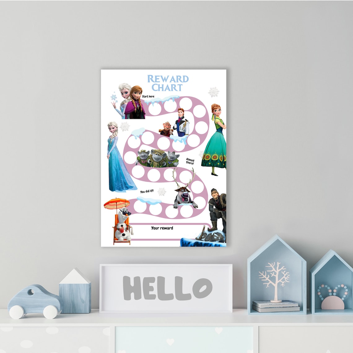FROZEN Reward Chart | Printable Elsa Behavior Chart | Daily Chore Chart ...