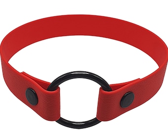 O Ring Waterproof Dog Tag Collar, Slip-on collar, Wide 25mm