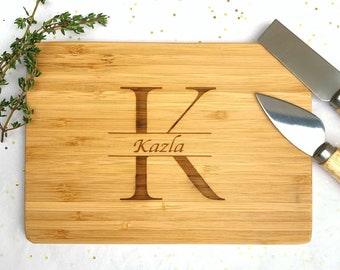 Personalized Cutting Board, Custom Personalized Cheese Board, Engraved Charcuterie Board, Bamboo Wood, Gift