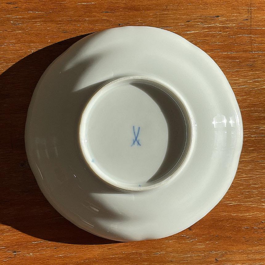 Meissen Aquatinta Cup Saucer & Dessert Plate | 1934 German