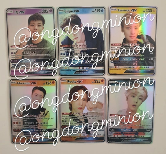 kpop pokemon cards Astro Holo Stray Kids Holo Pokemon Cards