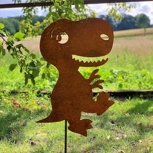 Edelrost Dino, Gartenstecker, Rost, Metall, Gartendeko, Geschenk
