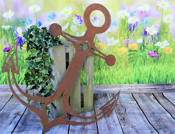 Piquets De Jardin De Pâques En Métal – Décorations Extérieures Avec Motifs Amovibles, Style Rouillé