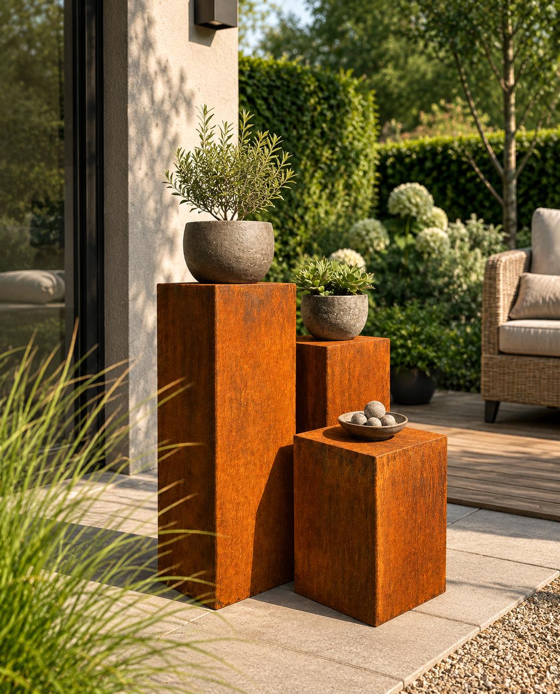 Modernen gartendeko