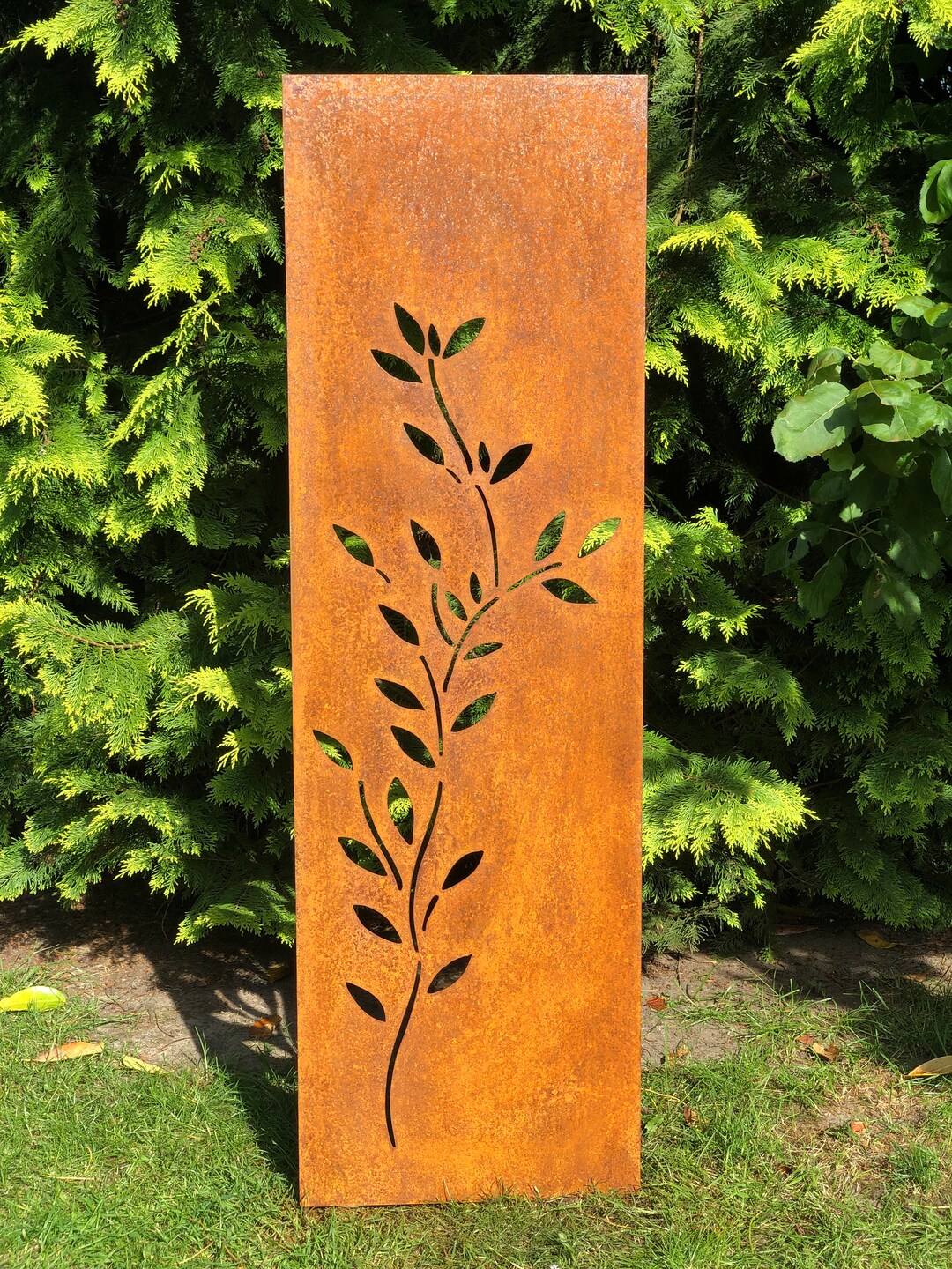 Edelrost Garten Sichtschutz, Wand, Rost, Sichtschutzwand Metall 160x50
