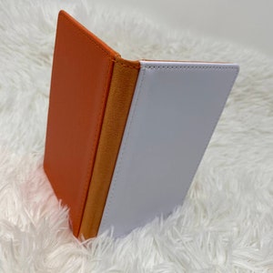 Blank Passport Cover, &quot;Orange&quot; PU Leather, Blank Heat Transfer Travel Passport Book, Wallet Cover for Passport, Business Card, Credit Cards