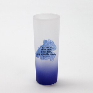 3oz “Navy Blue” Frosted Shot Glass, Blank Shot Glass for Sublimation, Customizable Frosted Shot Glass, Dye-Sub Blank for DIY Gifts