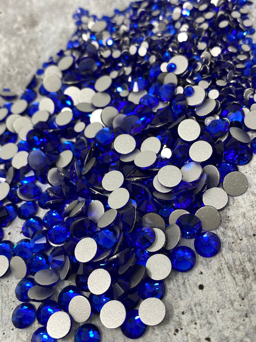 Small Blue Rhinestones Glass Rhinestones