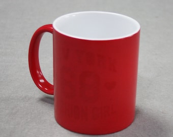 11oz Red Color Change mug, Sublimation Blank, Bright White, Custom Drinkware Mugs, Perfect Gift,