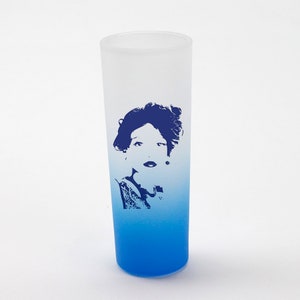 3oz “Blue” Frosted Shot Glass, Blank Shot Glass for Sublimation, Customizable Frosted Shot Glass, Dye-Sub Blank for DIY Gifts