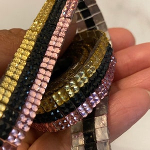 Novo, acabamento com strass rosa/preto/dourado pelo quintal, adesivo, acabamento com ferro para roupas e acessórios, crocodilo e decoração de casa