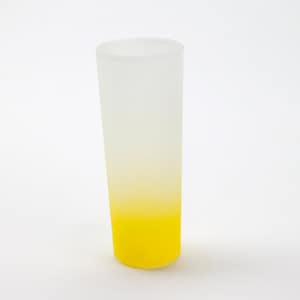 3oz “Yellow” Frosted Shot Glass, Blank Shot Glass for Sublimation, Customizable Frosted Shot Glass, Dye-Sub Blank for DIY Gifts
