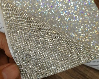 Self-Adhesive Gems Bling Crystal Adhesive Rhinestone Sheets Car Sticker 24X40Cm Self-Adhesive Gems Bling Crystal Adhesive Rhinestone Sheets Car Sticker 24X40Cm