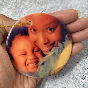 Personalized Ceramic Ornament, 3&quot; Christmas Tree Ornament, Memorialize Your Loved One With Our Sublimation Blanks, Double Sided Tree Deco