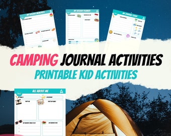 Diario de acampada para niños: Planificador de actividades para las vacaciones familiares (PDF)