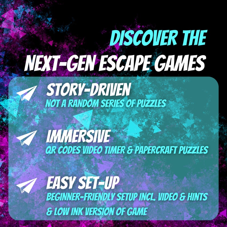 Space Escape Room for kids "Great Space Escape" | Family printable game & kid escape room DIY kit | Home Galaxy spaceship birthday game - benefits